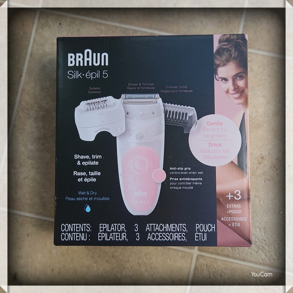 Braun Silk-epil 5 Cordless Hair Removal for Women, Wet/Dry - Model 5391 NWT